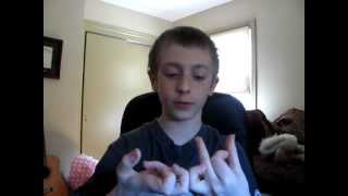 How to spell blood with your hands