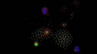 4K SPH Python+Taichi, 2K particles. Ver3 in 3D ! Simples rules give a simulation of living bacterias