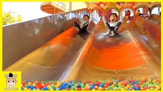 Indoor Playground Learn Colors Family Kids Fun for Play Slide Rainbow Colors Ball | MariAndKids Toys