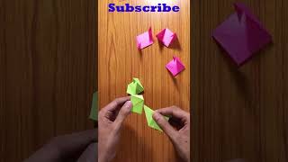 Cube Rose | How to make paper cube rose | paper craft ,,,,,, Origami