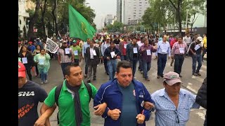 Maestros marchan al Zócalo; demandan soluciones al Estado