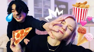Eating Without Boyfriend After His Wisdom Teeth Surgery *PRANK* | Farina & Dongin
