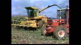 Agriculture Lorraine - Chantier d'ensilage en 1992