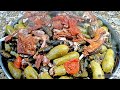 Stuffed Vine Leaves with Zucchini and Lamb Ribs | اطيب ورق عنب مع كوسا وريش لحم