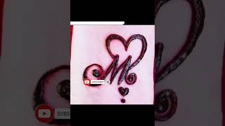 Most stylish M Letter Alphabet & ♥Love♥ ideas Tattoo Mehndi Design || Simple & Easy mehndi Tutorials