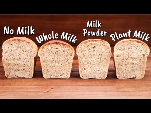 What does milk do for baking?