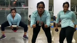 Actress Pragati Latest Mind Blowing Workout Video | #PragatiMahavadi​  | Filmyfocus.com