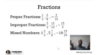 General Knowledge Test - Math Bootcamp - Competency 1 - Skill 1 - Fractions
