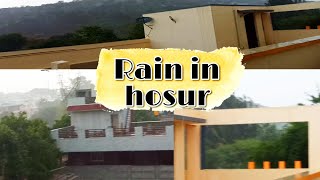 Rainfall in Hosur ||view From Terrace ||cool weather #hosur #Hosurweather