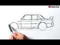 how to draw a mercedes 190 w201