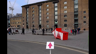 Way finding to Central Saint Martins, Granary Square, King's Cross