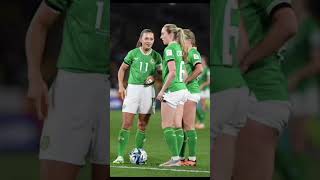 Katie McCabe captaining & playing in the Republic of Ireland v Australia match on the #football