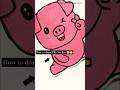 How to draw PIG Sticker|| #art #shorts #ytshorts #sticker #drawing #pig 🐷😁