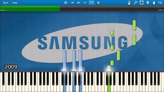 SAMSUNG MOBILE STARTUP & SHUTDOWN SOUNDS IN SYNTHESIA