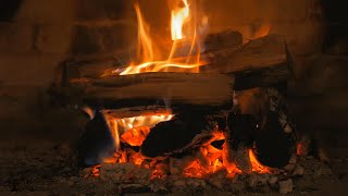🔥 FIREPLACE 10 HOURS Ultra HD 4K | Relaxing Fire Burning Video & Crackling Fireplace Sounds