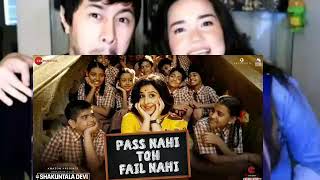Pass Nahi Toh Fail Nahi song Reaction video| Shakuntla devi | Vidya Balan | Sunidhi chauhan