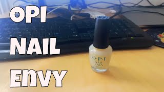 OPI Nail Envy strengthener test after 1&3 days of applying.