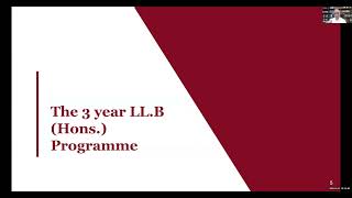 Information Session on NLSIU's New 3-Year LLB (Hons.) Programme