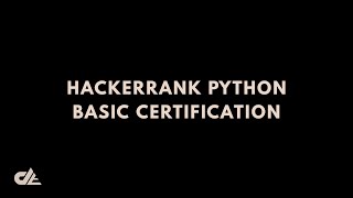 Hackerrank Python Basic Certification in just 15 mins | Solutions | Answers | Hackerrank Solutions