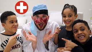 Makeup Prank on Doctor Daddy!