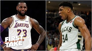 LeBron, Harden, Westbrook all more MVP worthy than Giannis - Ryan Hollins | First Take