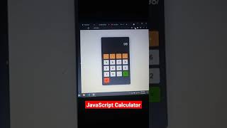 Calculator Using JavaScript #shorts