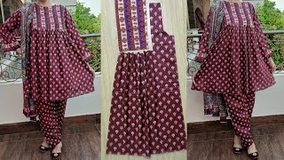 Designer kurti Very Easy Cutting and Stitching.