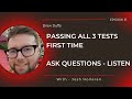 Passing all 3 ADI tests first time - Drew Duffy