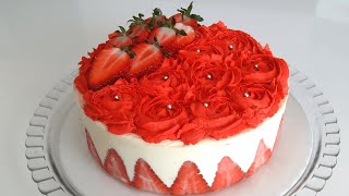 How to make a strawberry cake