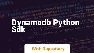 dynamodb python sdk