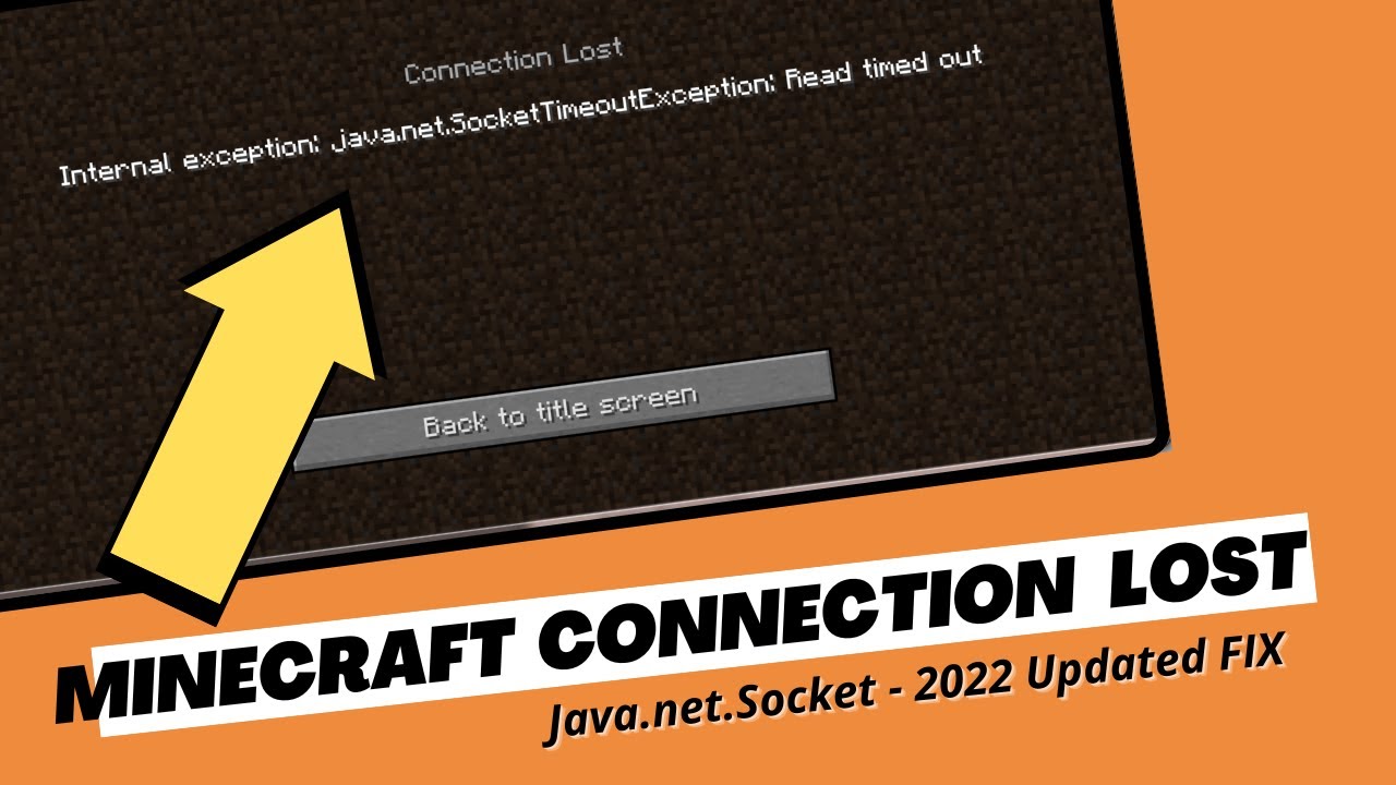 Fix Minecraft Connection Lost - Internal Exception : Java.net ...