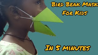 Bird Beak Mask Paper Craft for Kids