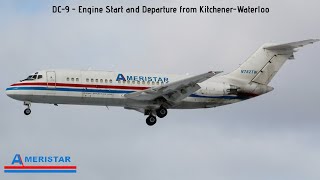 Ameristar McDonnell Douglas DC-9-15 [N782TW] Takeoff from Kitchener-Waterloo (CYKF)