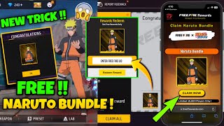 FREE 🤯 NARUTO BUNDLE IN FREE FIRE | NEW TRICK 🤩 | NARUTO EVENT IN FREE FIRE | FREE FIRE NEW EVENT