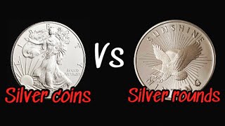 Silver coins or Silver rounds. What is better to add to your stack. Silver stacking.