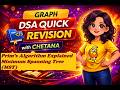 G-29. Prim’s Algorithm Explained | Minimum Spanning Tree (MST) | DSA Graph Algorithms Full Tutorial