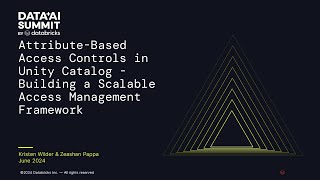 Attribute-Based Access Controls in Unity Catalog - Building a Scalable Access Management Framework