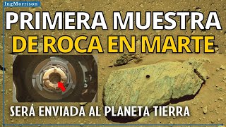 PRIMERA MUESTRA DE UNA ROCA DE EL PLANETA MARTE Rover Perseverance en Marte HELICÓPTERO INGENUITY