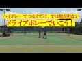 テニス ドライブボレーは、こう使おう！ tennis use drive volley like this