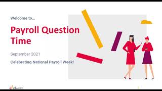 Payroll Question Time September 2021