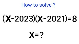A Nice Algebra Problem.
