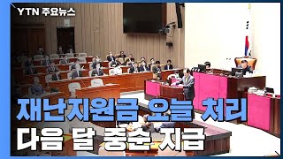 긴급 재난지원금 오늘 처리...다음 달 중순 지급 / YTN