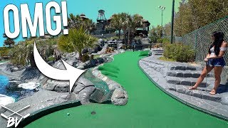 YOU HAVE TO SEE THIS AMAZING MINI GOLF COURSE! - CRAZY HOLE IN ONES AND AMAZING HOLES! | Brooks Holt