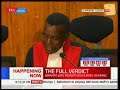 cj maraga reads final verdict to the supreme court petition