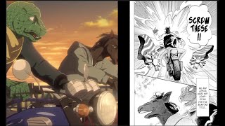 Beastars Anime/Manga Comparison: Episode 4/Chapter 103 ("Seeds Scatter Like Rain")