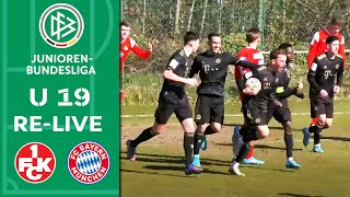 1 FC. Kaiserslautern - Bayern München | RE-Live | U 19 Junioren-Bundesliga 2021/2022 | 17. Spieltag