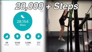 How To Get 20,000+ Steps A Day! Tips and Tricks + Workout!