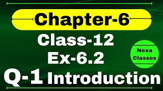 Class 12 Ex 6.2 Q1 Math | Chapter6 Class12 | Q1 Ex 6.2 Class 12 Math | Ex 6.2 Q1 Class 12 Math