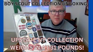 Massive 31 Pound Boy Scout Collection From New York Full of Good Stuff