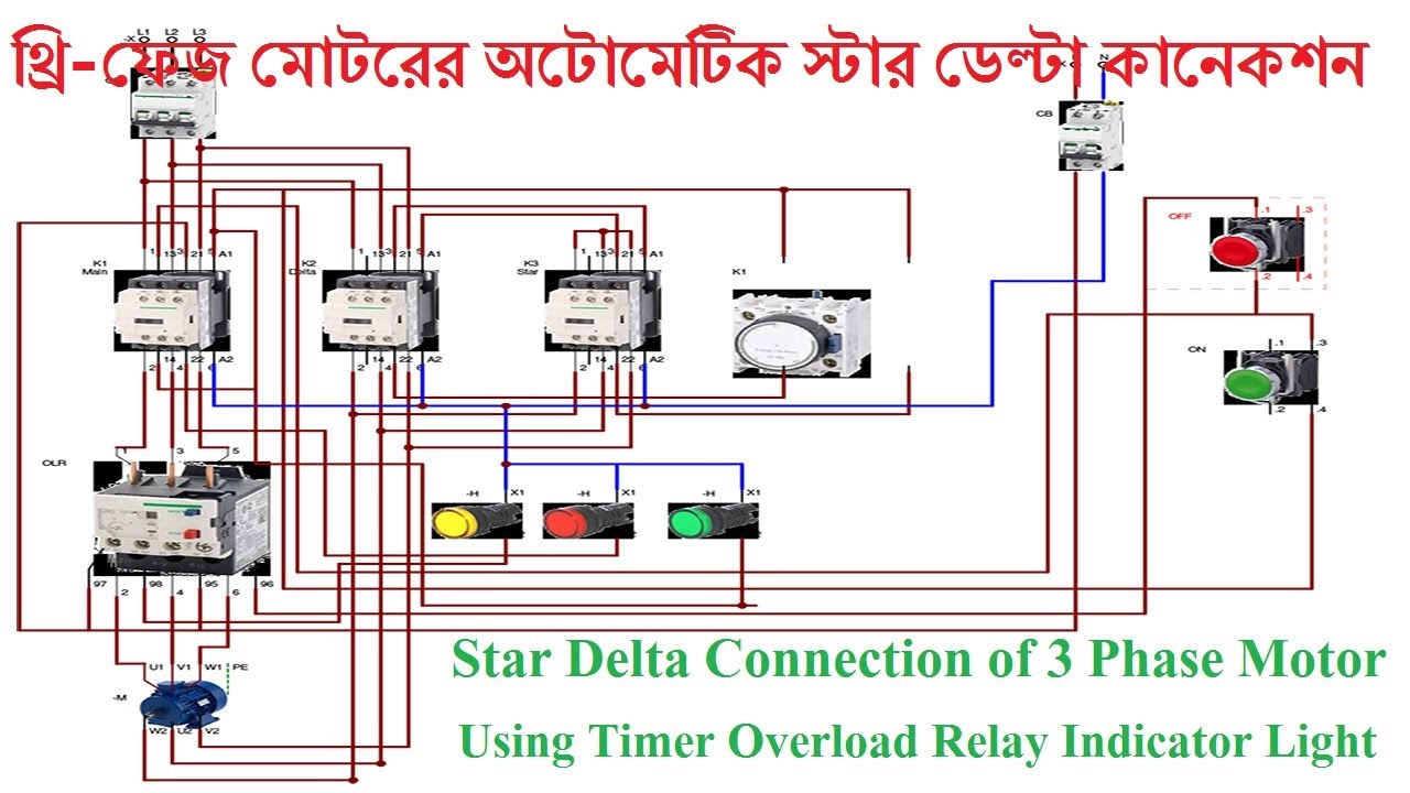 Star Delta Starter Control Wiring Diagram With Timer Pdf Free